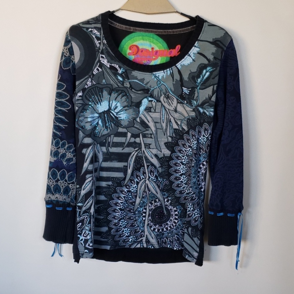 Desigual Large long sleeve top